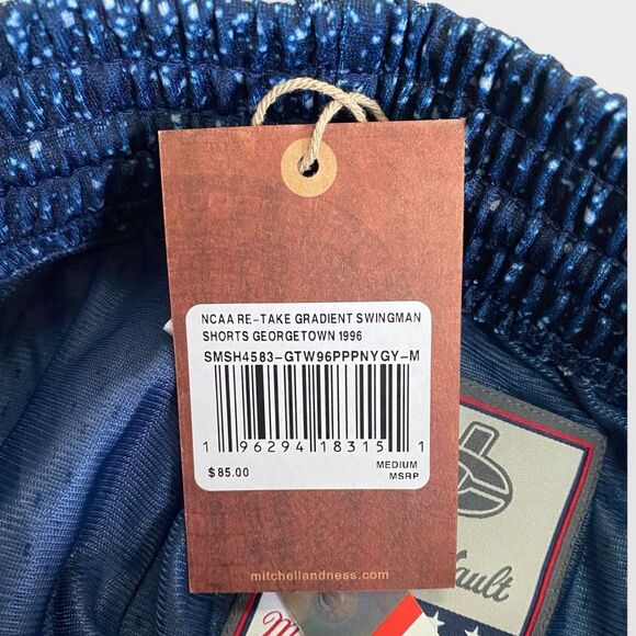 Mitchell & Ness Georgetown Hoyas NCAA Spray Paint Swingman Shorts Mens size M - Picture 10 of 10